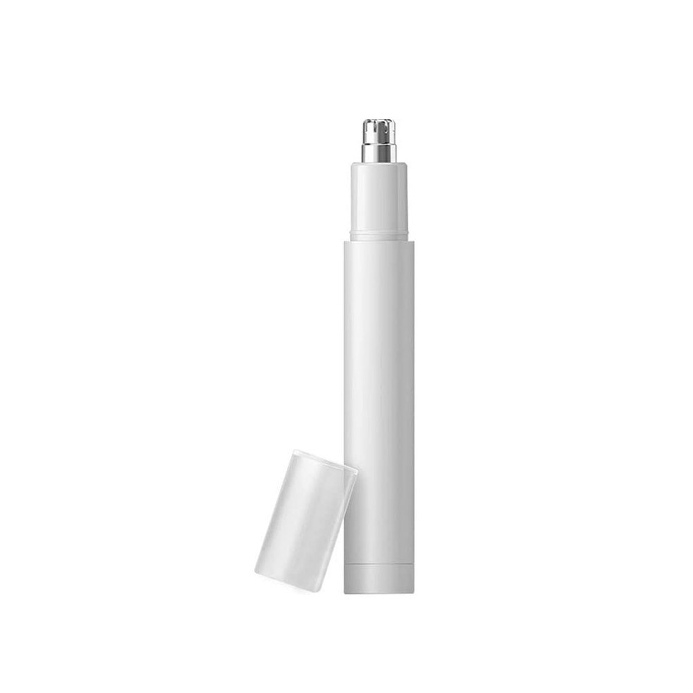 Electric Nose Hair Trimmer Men's Nose Hair Shaver Cleaning Nostrils Women's Rechargeable Nose Hair Scissors (Color : White)
