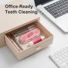 10 Pieces Holy Rose Travel Dental Floss Case-Micro Floss toothPicks-Portable Flossers Cases Contains Floss Stick 100 Count Sealed for Easy Storage (Green+Pink) view 3