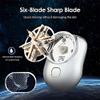 2023 New Mini Shave Portable Electric Shaver,USB Rechargeable Razors Easy One-Button Use Magic Mini Shavers Electric Shaving Machines for Home Car Travel (Silver) view 3