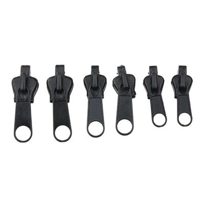 Amesor 6 Zip Slider Repair Replacement Kit, Fix Zip Puller, Jacket Zipper Replacement With Metal Slide, Fastener Fixer Pulls Accessories With S L Size For Jackets, Suitcases, Jackets, Purse