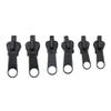 Amesor 6 Zip Slider Repair Replacement Kit, Fix Zip Puller, Jacket Zipper Replacement With Metal Slide, Fastener Fixer Pulls Accessories With S L Size For Jackets, Suitcases, Jackets, Purse view 1