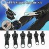 Amesor 6 Zip Slider Repair Replacement Kit, Fix Zip Puller, Jacket Zipper Replacement With Metal Slide, Fastener Fixer Pulls Accessories With S L Size For Jackets, Suitcases, Jackets, Purse view 2