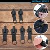 Amesor 6 Zip Slider Repair Replacement Kit, Fix Zip Puller, Jacket Zipper Replacement With Metal Slide, Fastener Fixer Pulls Accessories With S L Size For Jackets, Suitcases, Jackets, Purse view 3