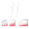 Fopytu Portable Floss Dispenser, Automatic Dental Flosser Pick Organizer Case with 12 Dental Floss Picks, Refillable Floss Holder Box for Teeth Cleaning view 3