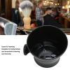 FILFEEL Plastic Shaving Bowl Black Shaving Soap Bowl for Men Large Capacity Portable Shave Mug with Handle for Barber Home Travel view 2
