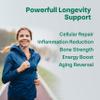 Longevity Box Pure Ca-AKG Supplement - 60 Capsules, High Strength 500mg Calcium Alpha-Ketoglutarate per Serving, Vegan & Non-GMO Ca-AKG Supplement for Vitality, Mental Focus & DNA Structure view 4