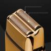 Electric Shaver, Travel Shaver, Golden Zinc Alloy Double Electric Shaver 30 Degree Angle Inner Blade Design USB Charging Beard Trimmer Shavers for Men Electric Shavers for Men view 2