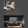 Electric Shaver, Travel Shaver, Golden Zinc Alloy Double Electric Shaver 30 Degree Angle Inner Blade Design USB Charging Beard Trimmer Shavers for Men Electric Shavers for Men view 3