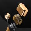Electric Shaver, Travel Shaver, Golden Zinc Alloy Double Electric Shaver 30 Degree Angle Inner Blade Design USB Charging Beard Trimmer Shavers for Men Electric Shavers for Men view 4