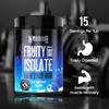 Warrior Fruity Whey Isolate  Clear Whey Protein Powder, 21g per Serving  Lean Muscle Growth Supplement  Light & Refreshing Post Workout Protein Shake, Low Sugar  15 Servings (Blue Raspberry, 375g) view 3