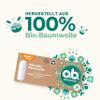 2 Packs of Tampon - O.B. Organic Normal, (16 Count) Organic Tampons for Medium to Strong Days, Made from 100% Organic Cotton for Natural Protection, Brown, 30360 view 2