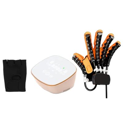 URJWAN Rehabilitation Robot Gloves, Stroke Hemiplegia Finger Straightening Trainer, for Hand Dysfunction Patients Exercise Finger Joint,L-Right hand