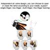URJWAN Rehabilitation Robot Gloves, Stroke Hemiplegia Finger Straightening Trainer, for Hand Dysfunction Patients Exercise Finger Joint,L-Right hand view 4