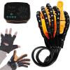Oiyekntd Rehabilitation Robot Gloves, Hemiplegia Finger Rehabilitation Self-Training Stroke Hand Splint Assistive Gloves Training Equipment Minimize Spasticity,RightHand-L view 1