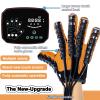 Oiyekntd Rehabilitation Robot Gloves, Hemiplegia Finger Rehabilitation Self-Training Stroke Hand Splint Assistive Gloves Training Equipment Minimize Spasticity,RightHand-L view 2