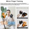 Oiyekntd Rehabilitation Robot Gloves, Hemiplegia Finger Rehabilitation Self-Training Stroke Hand Splint Assistive Gloves Training Equipment Minimize Spasticity,RightHand-L view 3