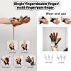 Oiyekntd Rehabilitation Robot Gloves for Stroke Hemiplegia Patients, Finger Training Hand Splint Finger Orthosis Functional Hand Splint for Long-Term Relief Minimize Spasticity,RightHand-L view 4