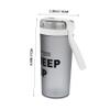 COHEALI Hydration on The Go 400ml Shaker Water Bottle Fitness Drinkware Easy Clean view 2