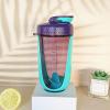 Altsuceser Shaker Bottle, 590ml Protein Shake Mixer, Heat Resistant Protein Mixing Shaker Cups for Protein Shakes and Meal Replacement Shakes, Water Bottle Exercise Use Light Blue view 2