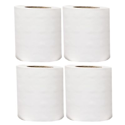 Pack of 4 - Bright White Toilet Roll Disposable Toilet Paper Embossed Tissue Paper 2ply for Better Hygienic Loo Rolls Premium Quality Gentle and Soft Touch Paper (22m X 10cm Approx.)