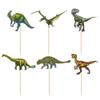 Gyufise 36Pcs Dinosaur Cupcake Toppers Roar Dinosaur Cupcake Picks Decorations for Dino Theme Baby Shower Kids Birthday Party Cake Decorations Supplies view 3