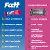 Fatt Keto Nut Bars - (Raspberry & Almond, 4 Pack) - 2g Carbs - 100% Natural, Low-Carb, Gluten Free Clean Keto Snack Bars with Super Fats - High Fibre, Low Sugar, Sweetener Free & Vegan - Aka Fattbar view 3