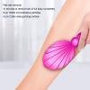 Crystal Hair Eraser for Women Men, Handheld Manual Physical Hair Romover with Ergonomic Handle, Reusable Painless Hair Removal Exfoliation Tool for Leg Arms Body, Slow Hair Regrowth(Red) view 2