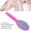 Crystal Hair Eraser for Women Men, Handheld Manual Physical Hair Romover with Ergonomic Handle, Reusable Painless Hair Removal Exfoliation Tool for Leg Arms Body, Slow Hair Regrowth(Red) view 3