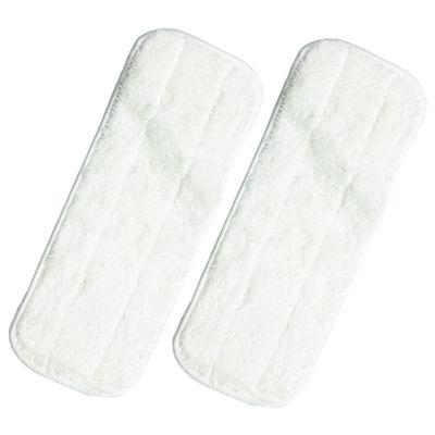 Microfibre Flat Refill for Bamboo Floor Mop - Perfect for Hardwood, Laminate, Tile, and More - Flat Mop for Kitchen, Bathroom, Shower - Laminate Floor Cleaner Mop (Pack of 2 Flat Refill Pads)