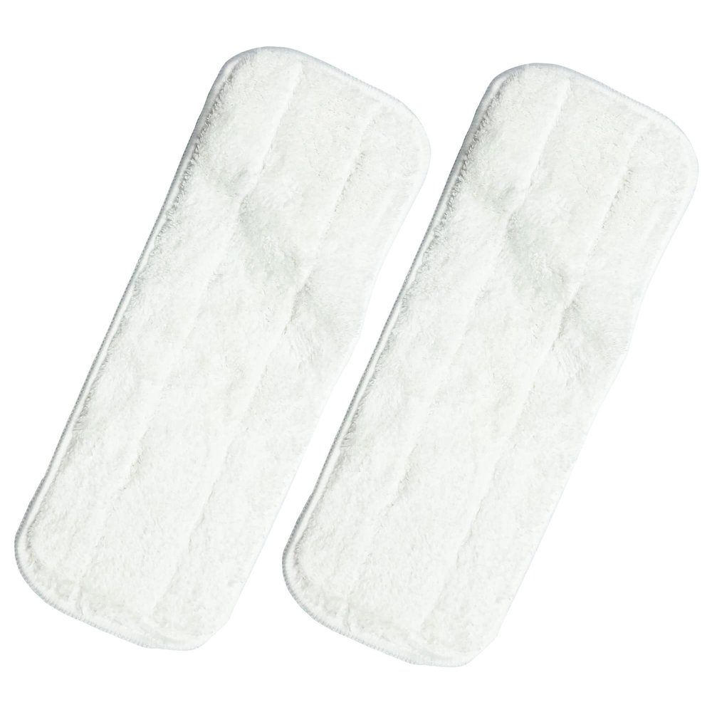 Microfibre Flat Refill for Bamboo Floor Mop - Perfect for Hardwood, Laminate, Tile, and More - Flat Mop for Kitchen, Bathroom, Shower - Laminate Floor Cleaner Mop (Pack of 2 Flat Refill Pads)