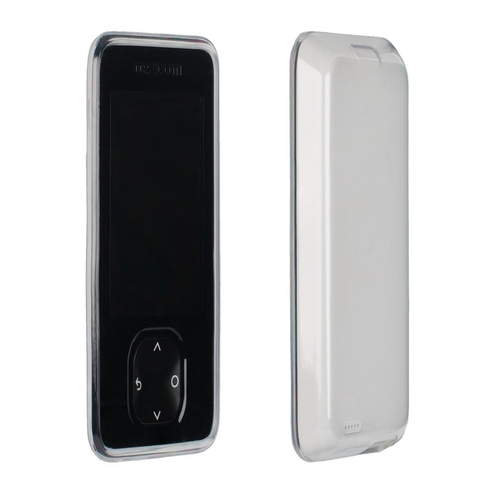 caseroxx Protective case Compatible with Dexcom G7 / ONE+ [Blood Glucose Meter Protective Cover in Clear]
