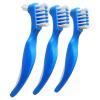 3 Pack RE-GEN Double Sided Easy Grip Ergonomic Multipurpose Denture Dental Care Cleaning Brush Tool view 1