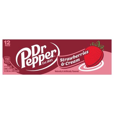 DR PEPPER STRAWBERRIES AND CREAM 355ml x12