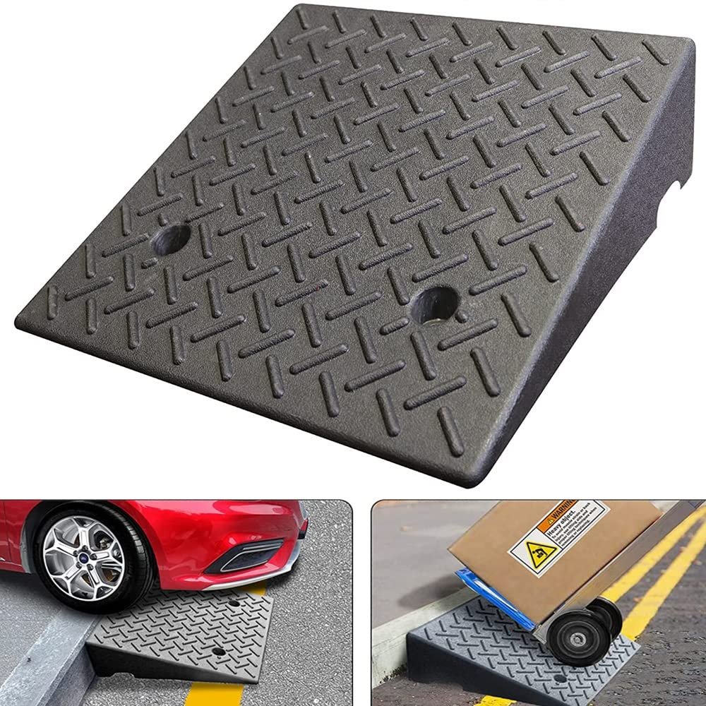 Threshold Ramp, Wheelchair RampsDoor RampCurb Ramp Non Slip Threshold Ramp, Black Suitable For Transition Threshold, Step, Doorways, Supermarket Entry And Garage (Size : 50 * 50 * 12cm)