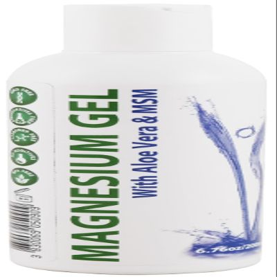 1x Magnesium Gel with Aloe Vera & MSM | 6.76 Oz - 200 ml | Pure Magnesium Chloride | Organic Aloe Vera | Soothes and Relaxes Muscles | Heiltropfen