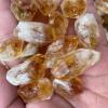 100g Rough Natural Citrine Point Quartz Druzy Crystal Cluster Stone Pendant,100g Bulk view 2