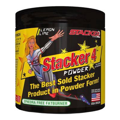 Stacker2 Europe Stacker 4 Powder, Lemon Lime - 150g