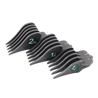 harayaa 3Pcs/Set Professional Hair Limit Combs 32mm 38mm 51mm Hair Attachment for Stylists Barbers - Gray