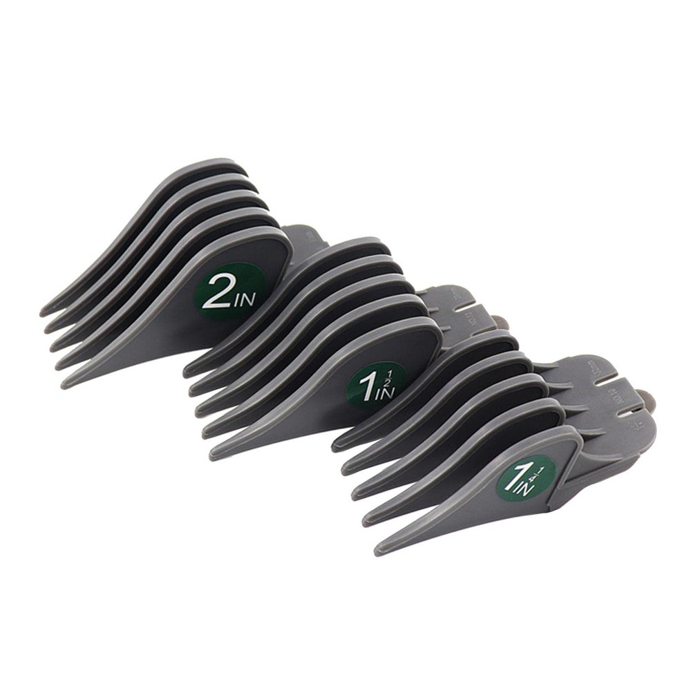 harayaa 3Pcs/Set Professional Hair Limit Combs 32mm 38mm 51mm Hair Attachment for Stylists Barbers - Gray