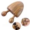 1Pc Natural Sandalwood Scraping Facial Massage Comb Eye Neck Small Snail Comb Relaxing Stick Wooden Massager,Wood view 3