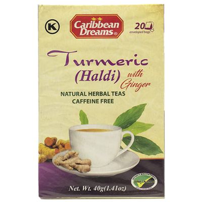2 x Caribbean Dreams Tumeric Ginger Tea 6 x 20s