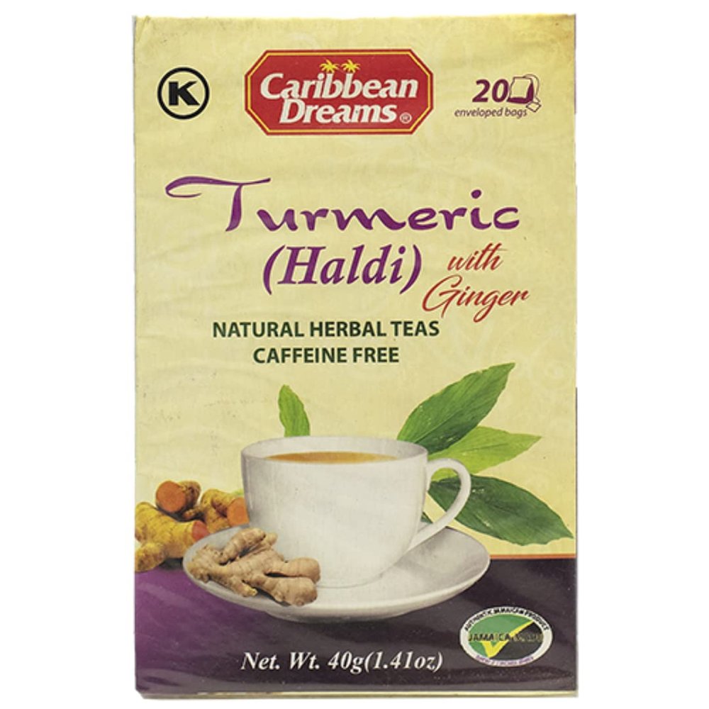 2 x Caribbean Dreams Tumeric Ginger Tea 6 x 20s