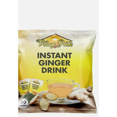 10 x Village Pride Instant Ginger Packet 1 x 30s