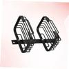 CIYODO Rack Kitchen Sink Drain Rack Double Soap Holder Sponge Drain Wall Mount Sponge for Bathroom view 3