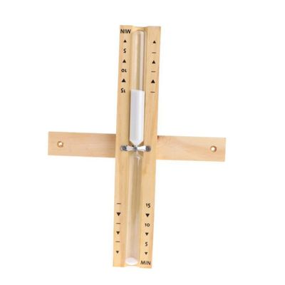 Cabilock Wall-mounted Hourglass for Sauna Timer Rotating Sand Clock for Bathroom and Hotel Use