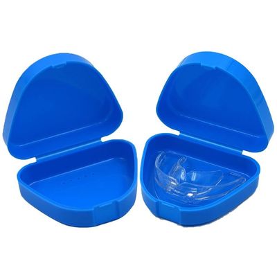 vepoty Denture Storage Container 2pcs Portable Denture Storage Case with Vent Holes Orthodontic Mouth Guard Denture Case