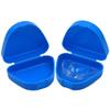 vepoty Denture Storage Container 2pcs Portable Denture Storage Case with Vent Holes Orthodontic Mouth Guard Denture Case view 1