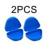 vepoty Denture Storage Container 2pcs Portable Denture Storage Case with Vent Holes Orthodontic Mouth Guard Denture Case view 2
