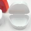 vepoty Denture Storage Container 2pcs Portable Denture Storage Case with Vent Holes Orthodontic Mouth Guard Denture Case view 2