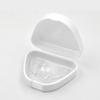 vepoty Denture Storage Container 2pcs Portable Denture Storage Case with Vent Holes Orthodontic Mouth Guard Denture Case view 3